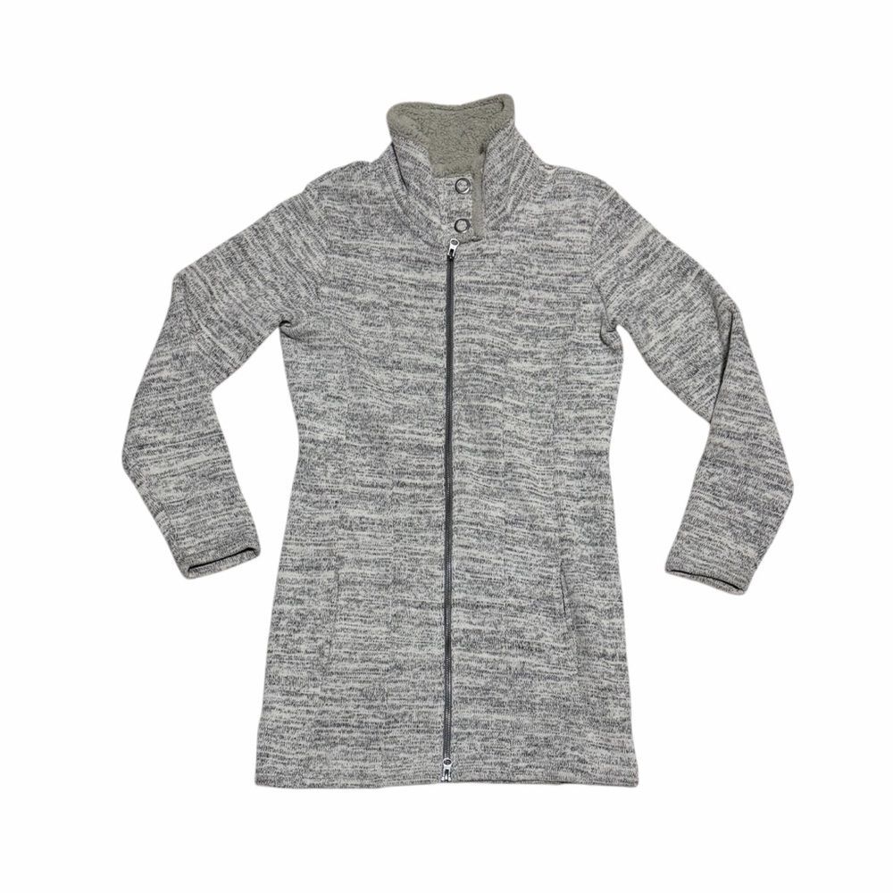 Kuhl Alaska Gray Long Zip Up Sweater Small High Neck Outdoor Size Small - Picture 2 of 5